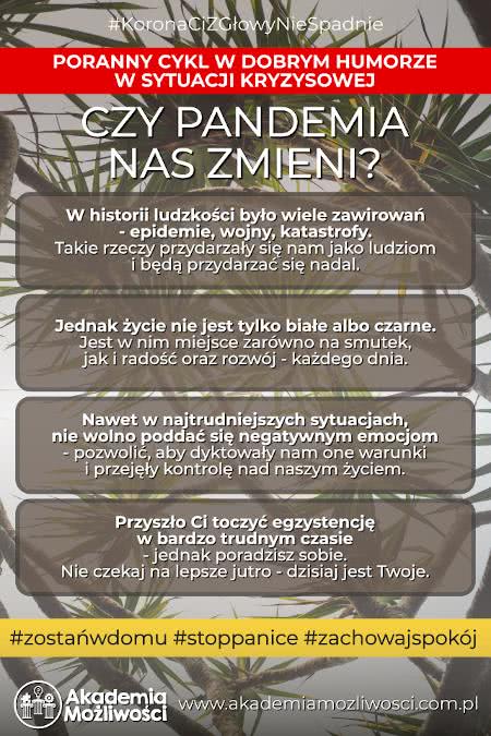 Czy pandemia nas zmieni?