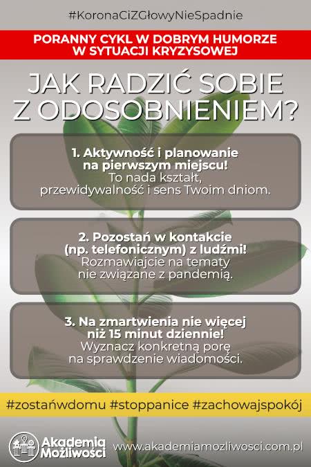 Jak radzić sobie z odosobnieniem?