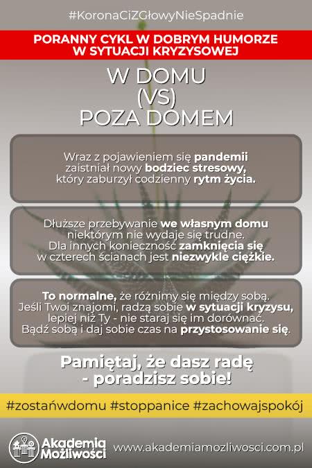 W domu, czy poza domem?